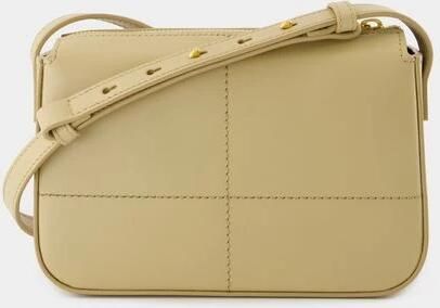 Burberry Beige Leren Crossbody Tas met Magnetische Sluiting Beige Dames - Foto 4