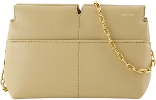 Burberry Clutches Small Snip Clutch Leather Beige in beige