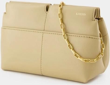 Burberry Clutches Small Snip Clutch Leather Beige in beige - Foto 3