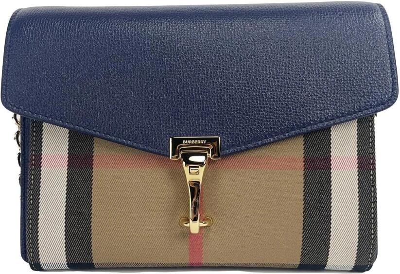 Burberry Blauw geruite leren crossbody tas Multicolor Dames - Foto 5