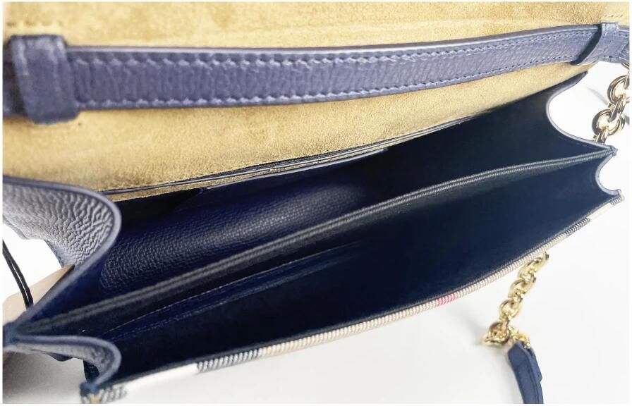 Burberry Blauw geruite leren crossbody tas Multicolor Dames - Foto 2