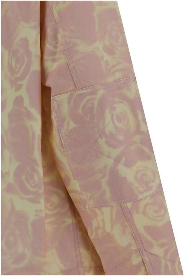 Burberry Bloemen Denim Jack met Fluwelen Kraag Multicolor Dames - Foto 2