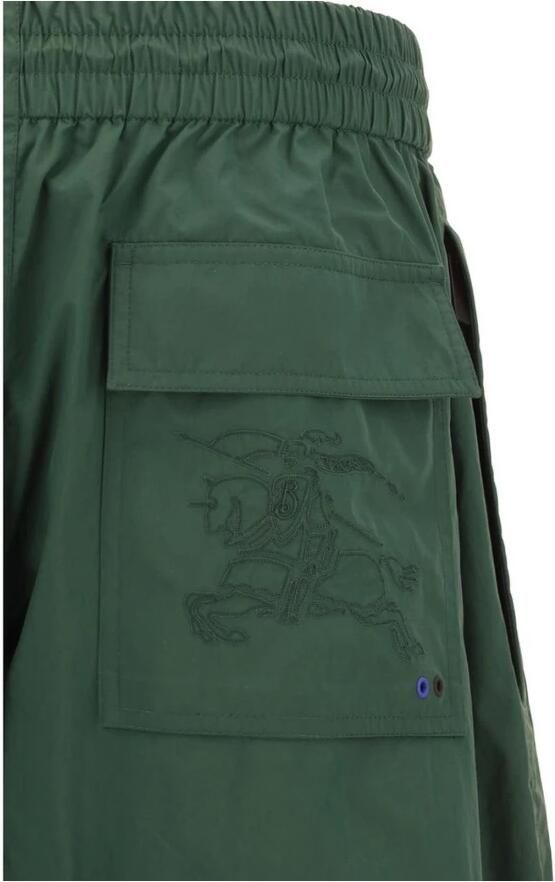 Burberry Broek met trekkoord en ritszakken Green Heren