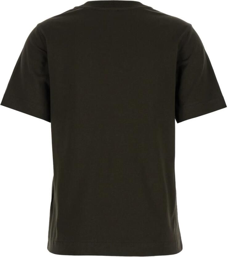 Burberry Overhemd Katoenen T-shirt met iconisch logo en geribbelde ronde hals - Foto 2