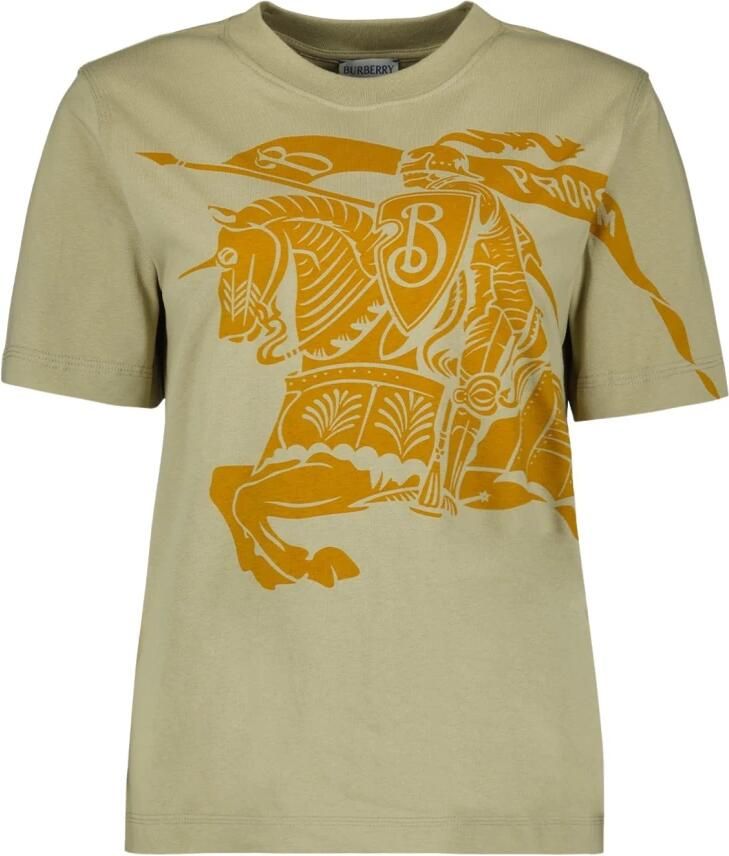 Burberry Overhemd Katoenen T-shirt met iconisch logo en monochroom patroon - Foto 6