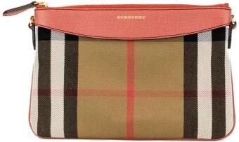 Burberry Check Leren Crossbody Clutch Tas Multicolor Dames - Foto 4
