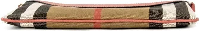 Burberry Check Leren Crossbody Clutch Tas Multicolor Dames - Foto 3