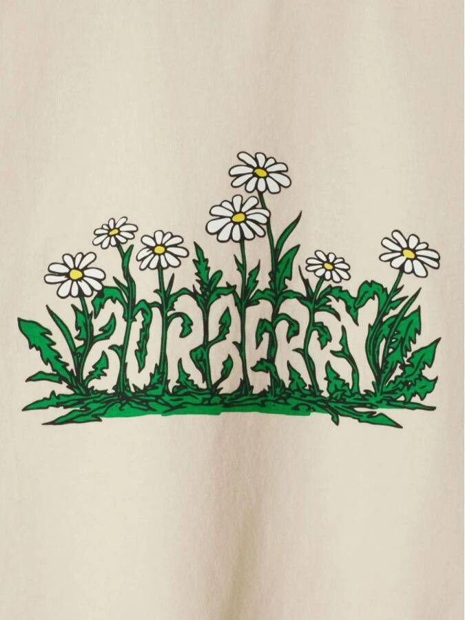 Burberry Overhemd Flower Graphic T-shirt met korte mouwen en ronde hals - Foto 2