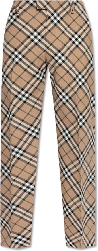 Burberry Geruite Patroon Broek met Ritszakken Multicolor Heren - Foto 9