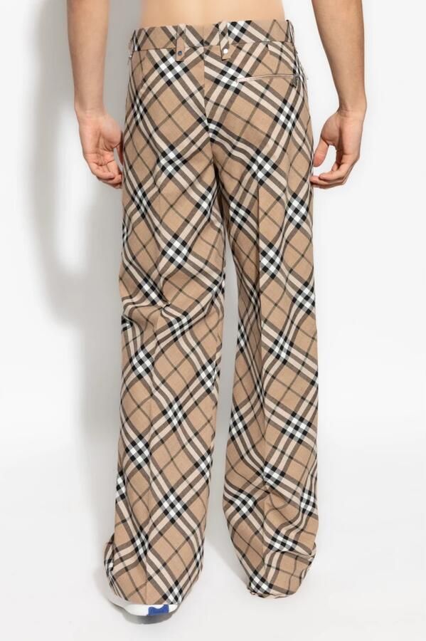 Burberry Geruite Patroon Broek met Ritszakken Multicolor Heren - Foto 7
