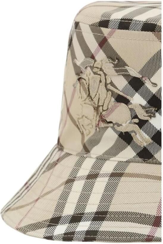Burberry Geruite Bucket Hat met Equestrian Knight Multicolor Heren - Foto 2