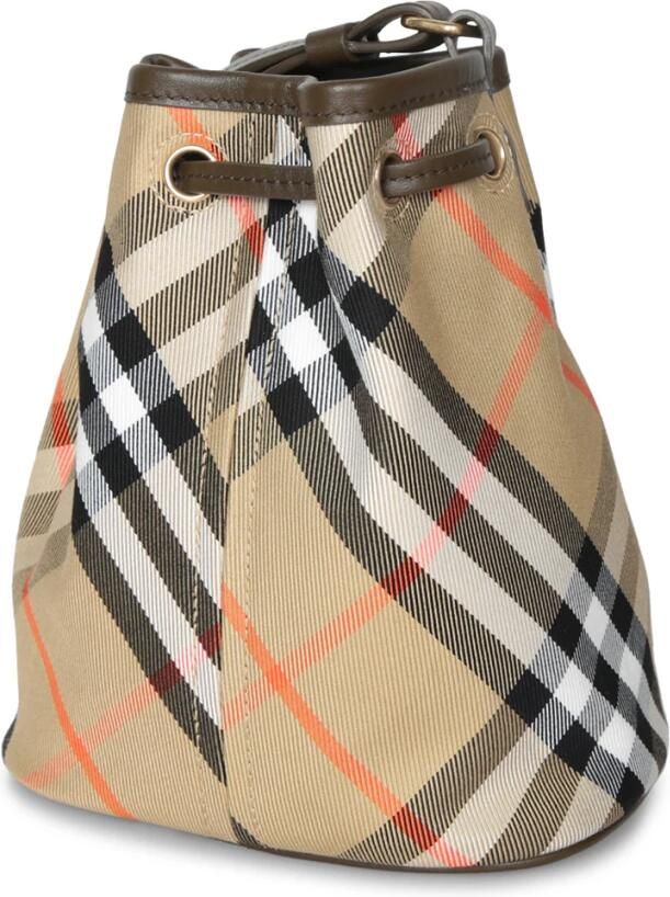 Burberry Katoenen emmertas met trekkoordsluiting Beige Dames - Foto 4