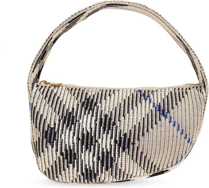 Burberry Crossbody bags Knit Baguette Purse Nylon Neutral in beige