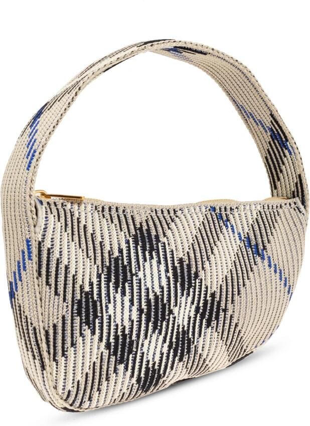 Burberry Crossbody bags Knit Baguette Purse Nylon Neutral in beige - Foto 6