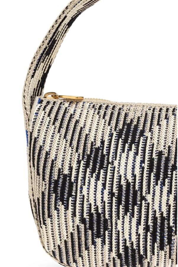 Burberry Crossbody bags Knit Baguette Purse Nylon Neutral in beige - Foto 5