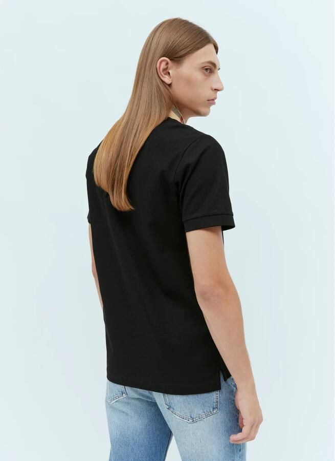 Burberry Zwart Poloshirt voor Heren met Contrasterende Kraag Zwart Heren - Foto 3
