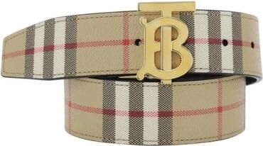 Burberry Goudverguld riem met iconisch patroon Multicolor Heren - Foto 3