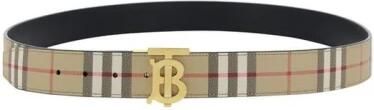 Burberry Goudverguld riem met iconisch patroon Multicolor Heren - Foto 2