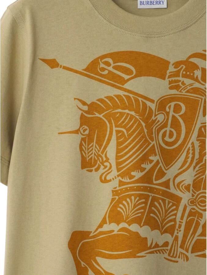 Burberry Overhemd Katoenen T-shirt met iconisch logo en monochroom patroon - Foto 5