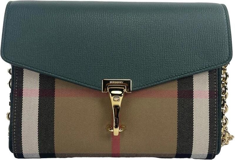 Burberry Vintage Green House Check Crossbody Tas Multicolor Dames - Foto 5