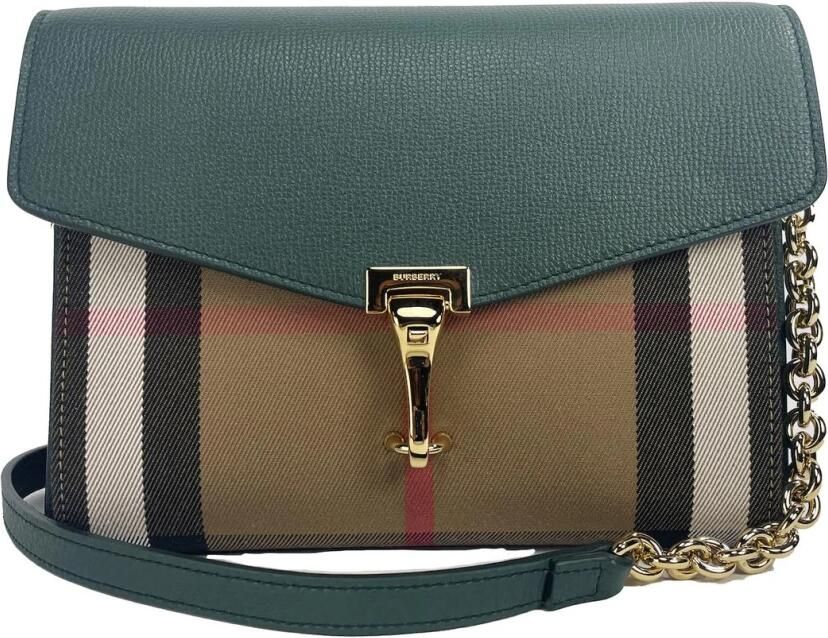 Burberry Vintage Green House Check Crossbody Tas Multicolor Dames - Foto 2