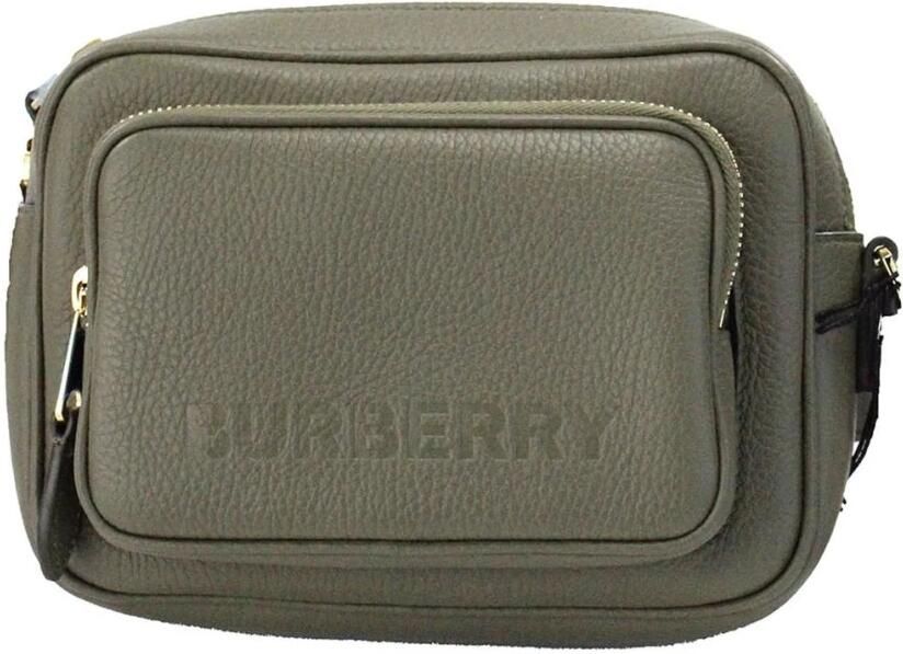 Burberry Groene Korrelige Leren Camera Crossbody Tas Green Dames - Foto 3