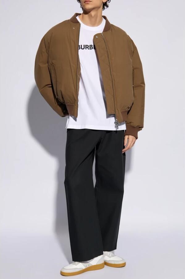 Burberry Witte T-shirts en Polos met 98% Katoen 2% Elastan White Heren - Foto 4