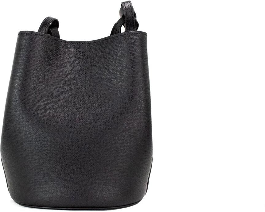 Burberry Kleine Haymarket Check Bucket Crossbody Tas Black Dames - Foto 4