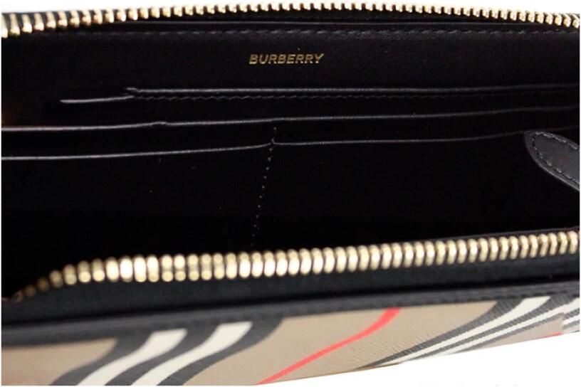 Burberry Icon Stripe Zip Around Portemonnee Multicolor Unisex