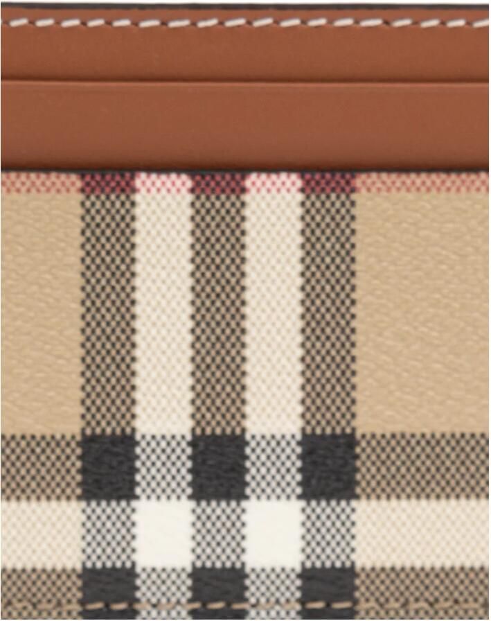 Burberry Portemonnee Iconische kaarthouder met ruitpatroon en dubbele kaartsleuven