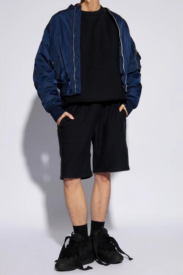 Burberry Zwarte Crew Neck Sweater Equestrian Knight Black Heren - Foto 2