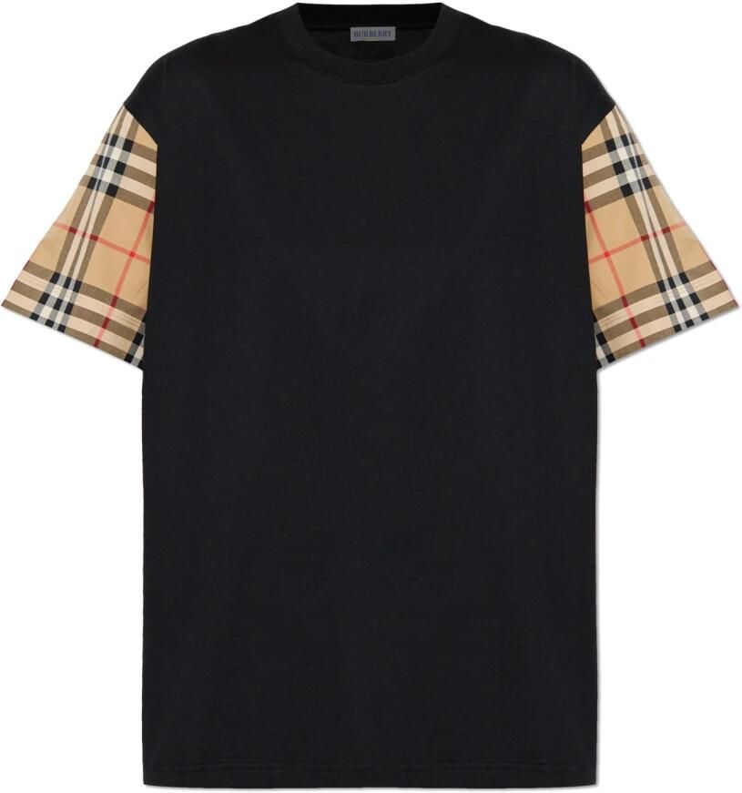 Burberry Casual katoenen T-shirt met elegante afwerking Black Dames - Foto 5