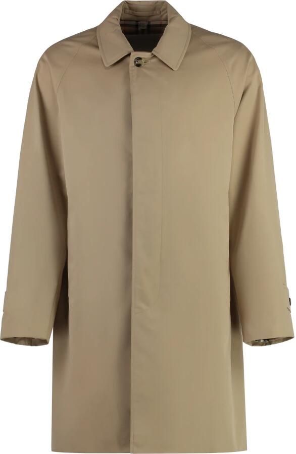 Burberry Klassieke Katoenen Knoopjas met Check Voering Beige Heren - Foto 4