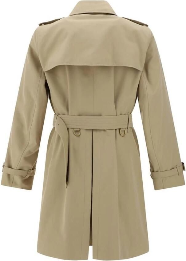 Burberry Klassieke Double-Breasted Katoenen Jas met Riem Beige Heren - Foto 3