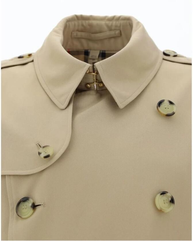 Burberry Klassieke Double-Breasted Katoenen Jas met Riem Beige Heren - Foto 2