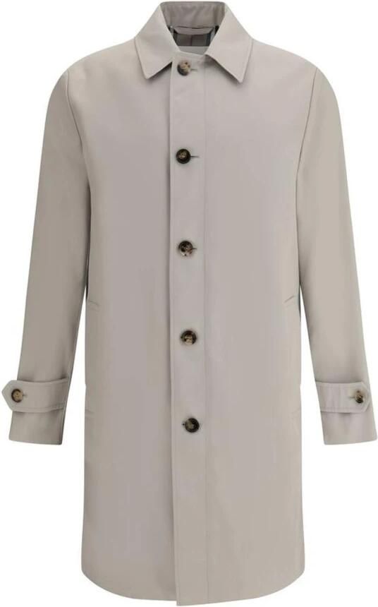 Burberry Klassieke Katoenen Jas met Ruitvoering Gray Heren - Foto 4