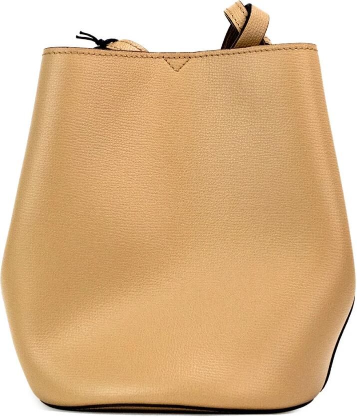 Burberry Kleine Haymarket Check Bucket Crossbody Tas Beige Dames - Foto 3