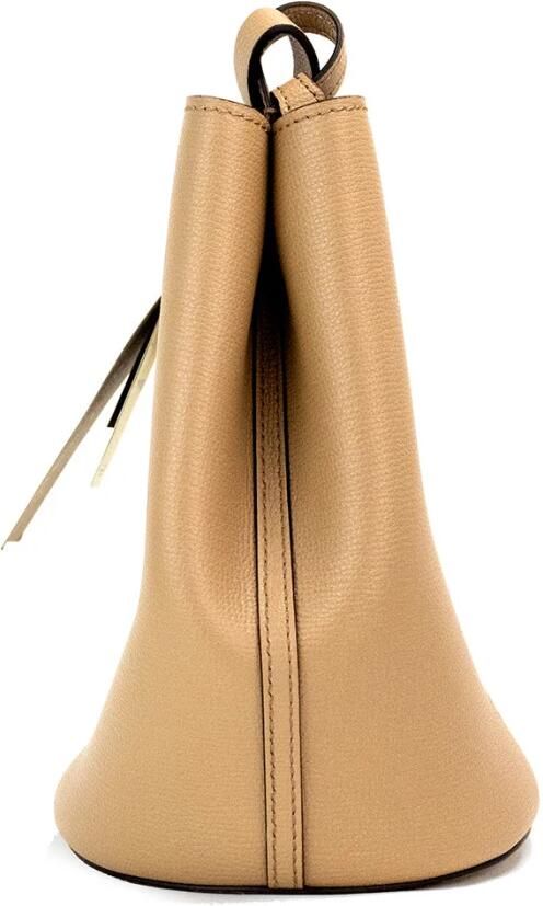 Burberry Kleine Haymarket Check Bucket Crossbody Tas Beige Dames - Foto 2