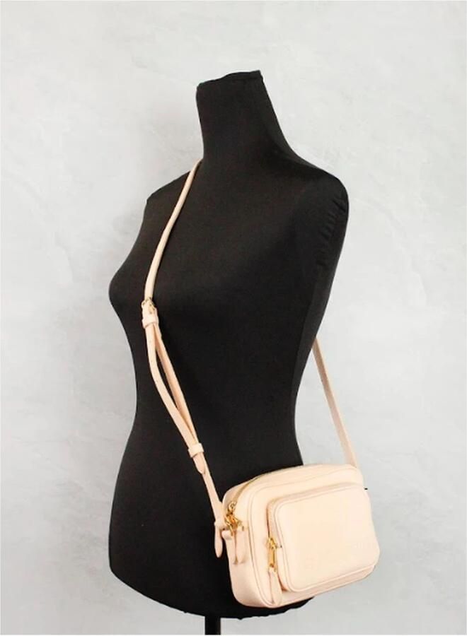 Burberry Korrelig leren cameratas Crossbody tas Beige Dames - Foto 2