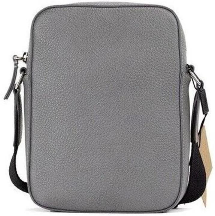 Burberry Klein Grijs Geëmbosseerd Logo Crossbody Tas Gray Dames