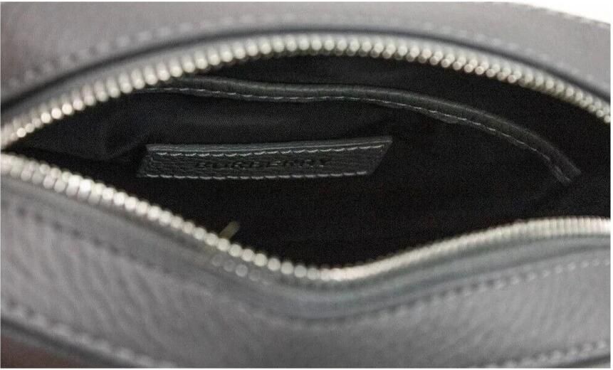 Burberry Klein Grijs Geëmbosseerd Logo Crossbody Tas Gray Dames - Foto 2