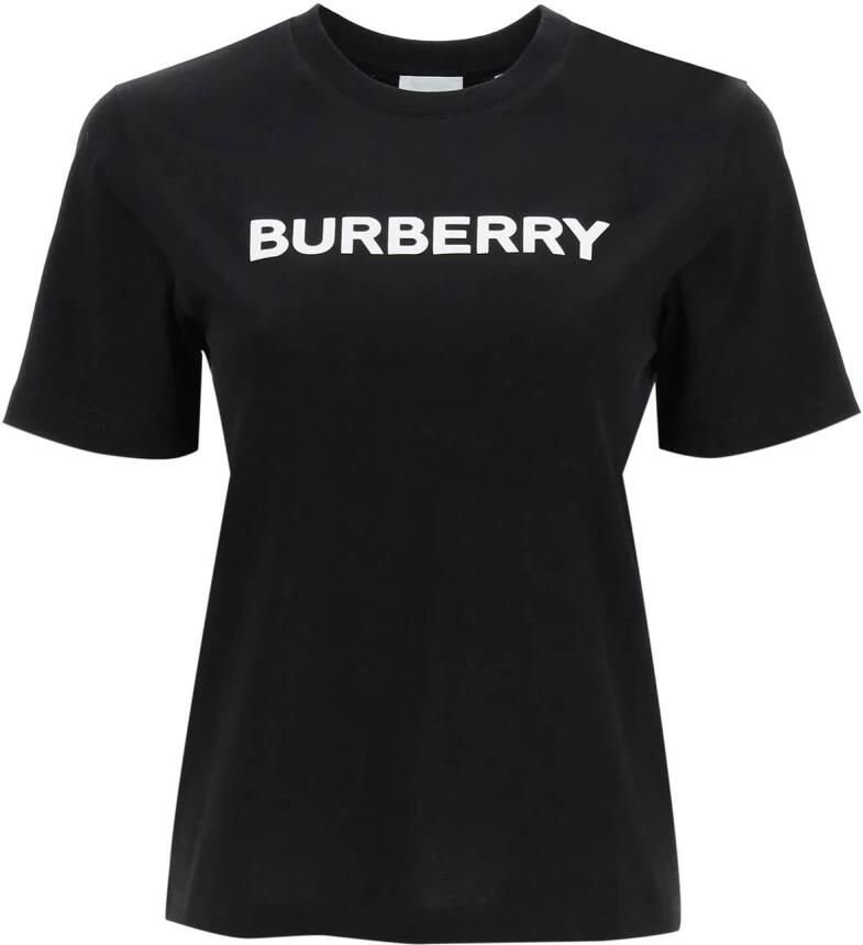 Burberry Zwarte T-shirts en Polos met Logo Print Black Dames - Foto 5