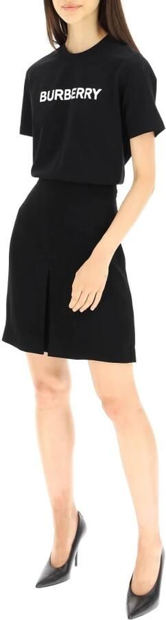 Burberry Zwarte T-shirts en Polos met Logo Print Black Dames - Foto 4