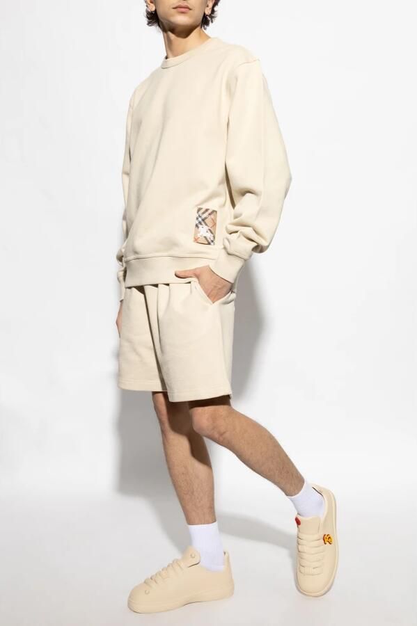 Burberry Logo Sweatshirt met Equestrian Knight Detail Beige Heren - Foto 2