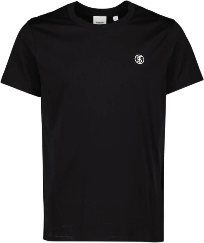 Burberry Logo Geborduurd T-shirt Black Heren - Foto 3