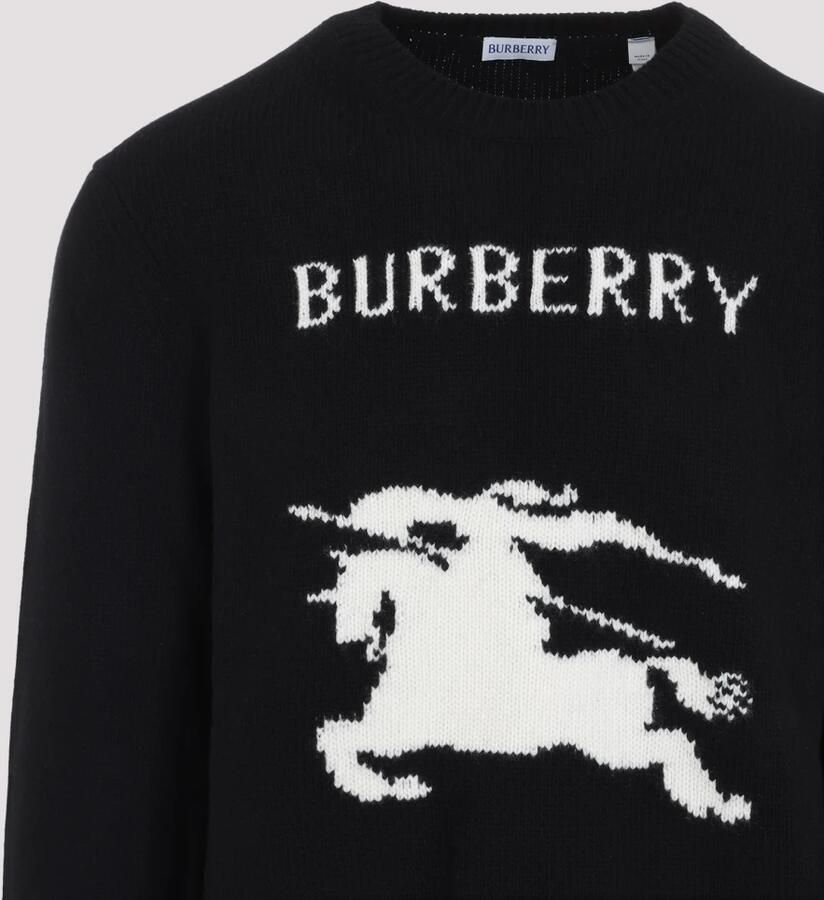 Burberry Luxe Zwarte Sweatshirt voor Stijlvolle Mannen Black Heren
