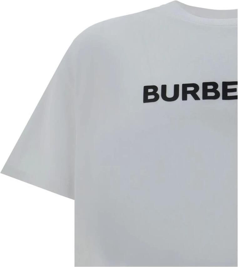 Burberry Witte T-shirts en Polos met 98% Katoen 2% Elastan White Heren
