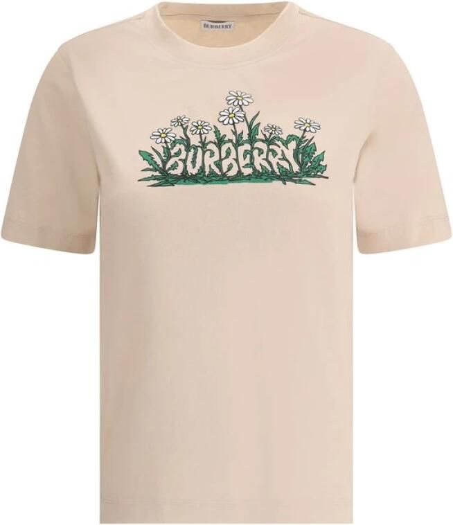 Burberry Overhemd Flower Graphic T-shirt met korte mouwen en ronde hals - Foto 7