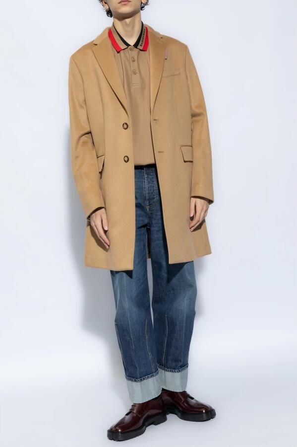 Burberry Katoenen Polo Shirt met Ribboorden Beige Heren - Foto 6