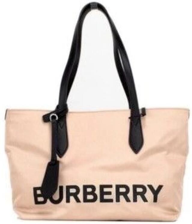 Burberry Milieuvriendelijke Stijlvolle Logo Tote Tas Beige Dames - Foto 4